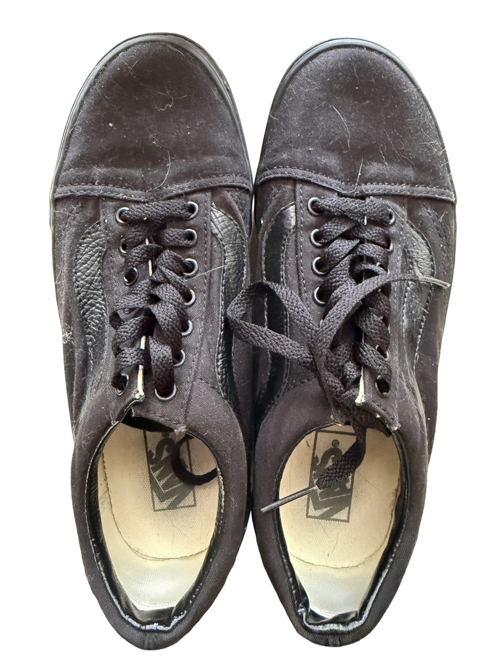 Vans 7.5 Men's Black Casual Canvas Lace-Up Shoes